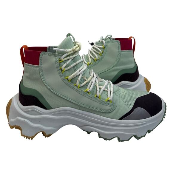 Sorel Sneaker Boot Kinetic Breakthru Venture Mid Womens 9 WP Cinder Sea Sprite - Picture 5 of 11